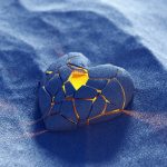 Healing toxic love cycles broken heart illustration